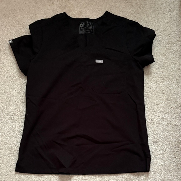 Figs OG Black Scrub Set with Gray Drawstring - Picture 9 of 12